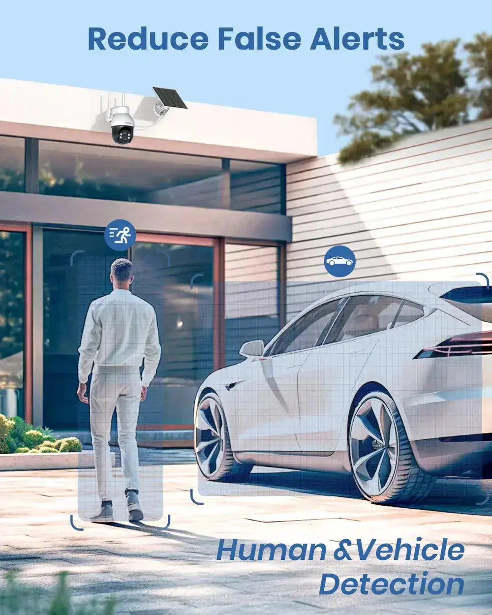 AOSU Security Cameras Wireless Outdoor Home System, Real 2K HD Night Vision, No Subscription, 240-Day Battery Life, 166° Wide View, Spotlight & Siren Alarm, Motion Alert, Support 2.4G & 5G WiFi Router Oasu