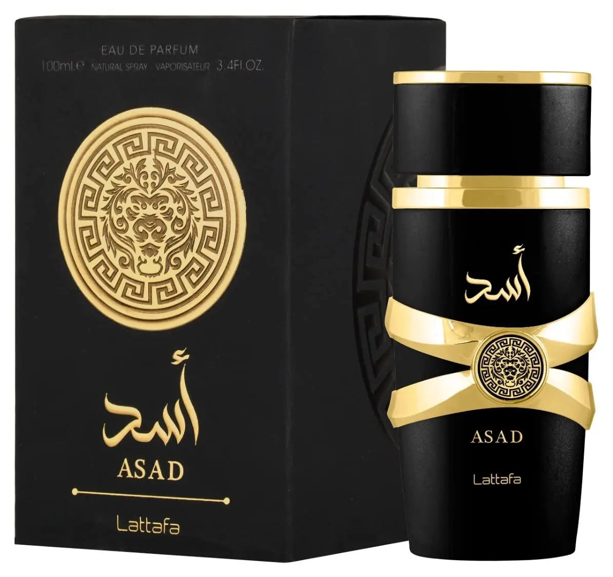 Lattafa Perfumes Asad for Unisex Eau de Parfum Spray, 3.4 Ounce ExpresitoStore