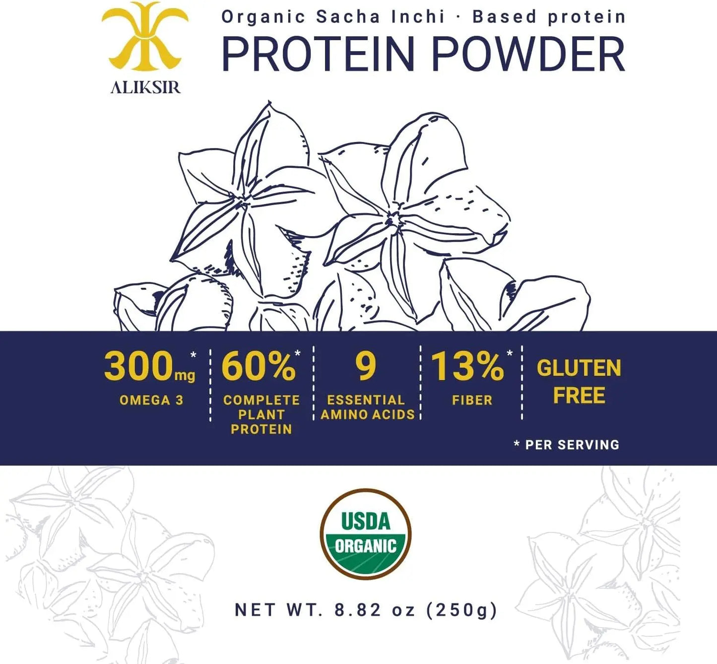 ORGANIC SACHA INCHI PROTEIN POWDER (250 g) Aliksir