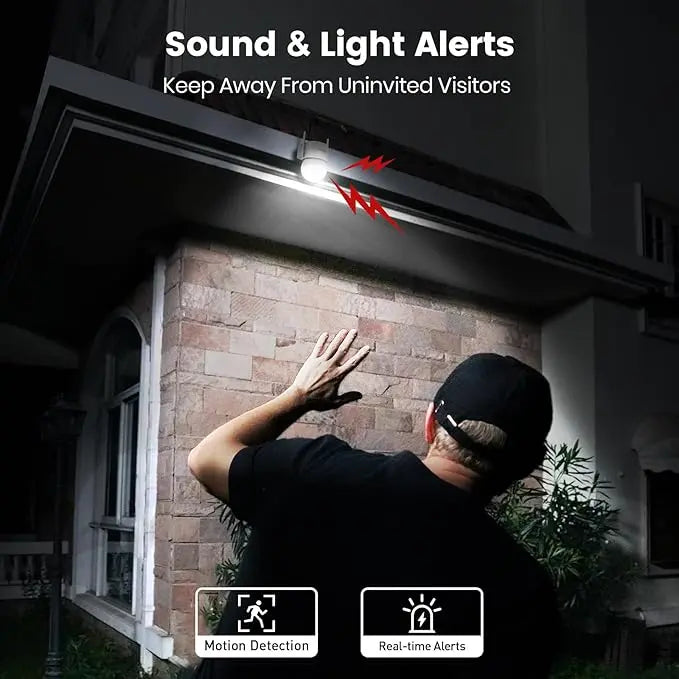 AOSU 3K Wired Security Camera Outdoor - Smart 24/7 WiFi Sound Light Alerts, -AI Surveillance -360° View Auto-Tracking WiFi ExpresitoStore