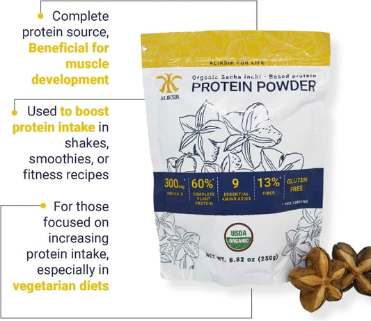 ORGANIC SACHA INCHI PROTEIN POWDER (250 g) Aliksir